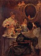 Irving R.Wiles Russian Tea china oil painting reproduction